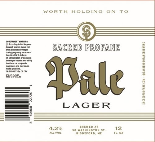 SACRED PROFANE PALE LAGER 16OZ 4PK