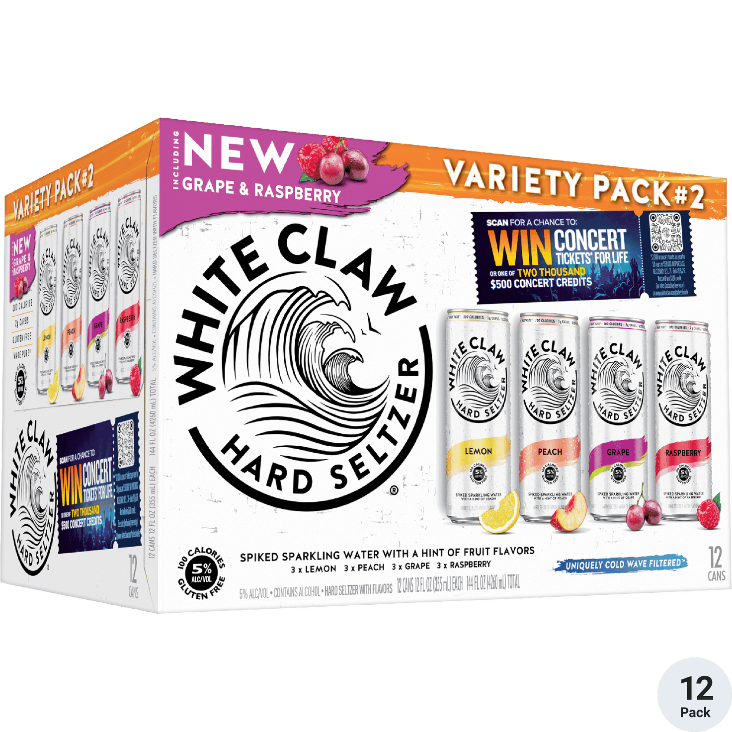 WHITE CLAW FLAVOR COLLECT #2 12PK