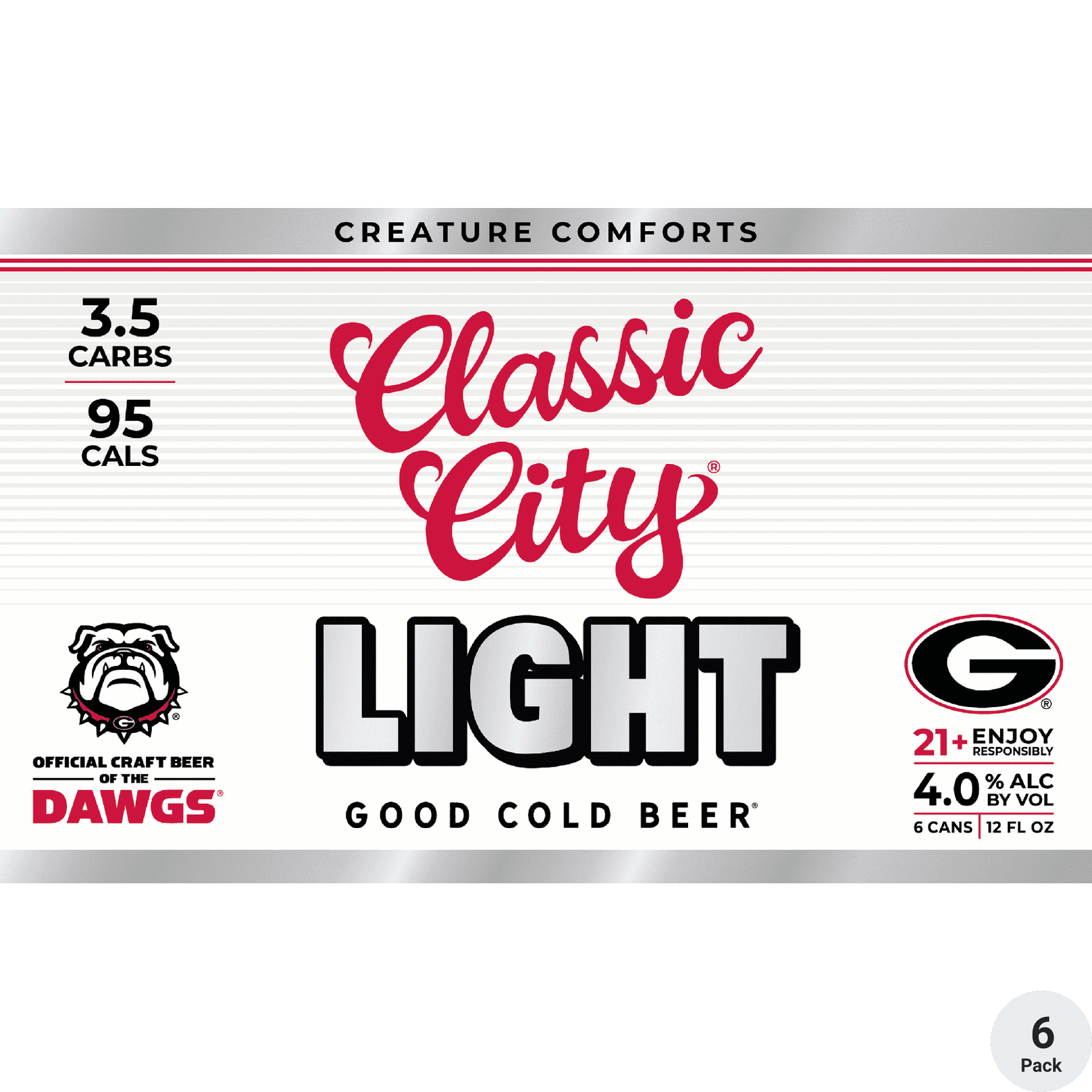 CREATURE COMFORTS CLASSIC CITY LIGHT LAGER 12PK CAN