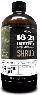 1821 BLOOD ORANGE GINGER SHRUB 16OZ