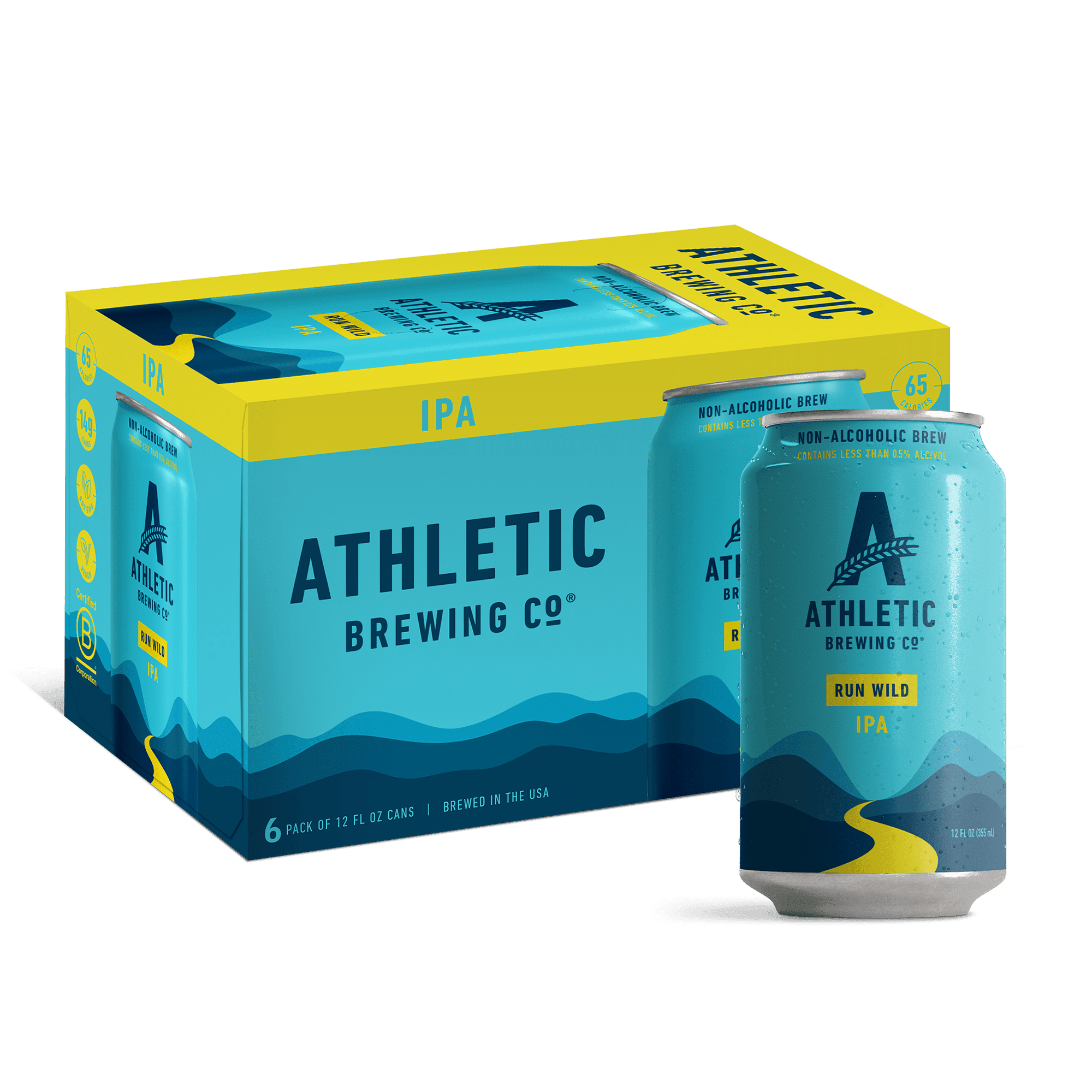 ATHLETIC BREWING RUN WILD IPA N/A 6PK CAN [6PK]