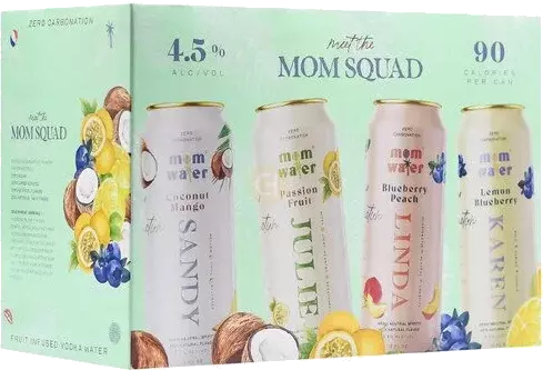 MOM WATER MOM SQUAD 12OZ 8PK CAN