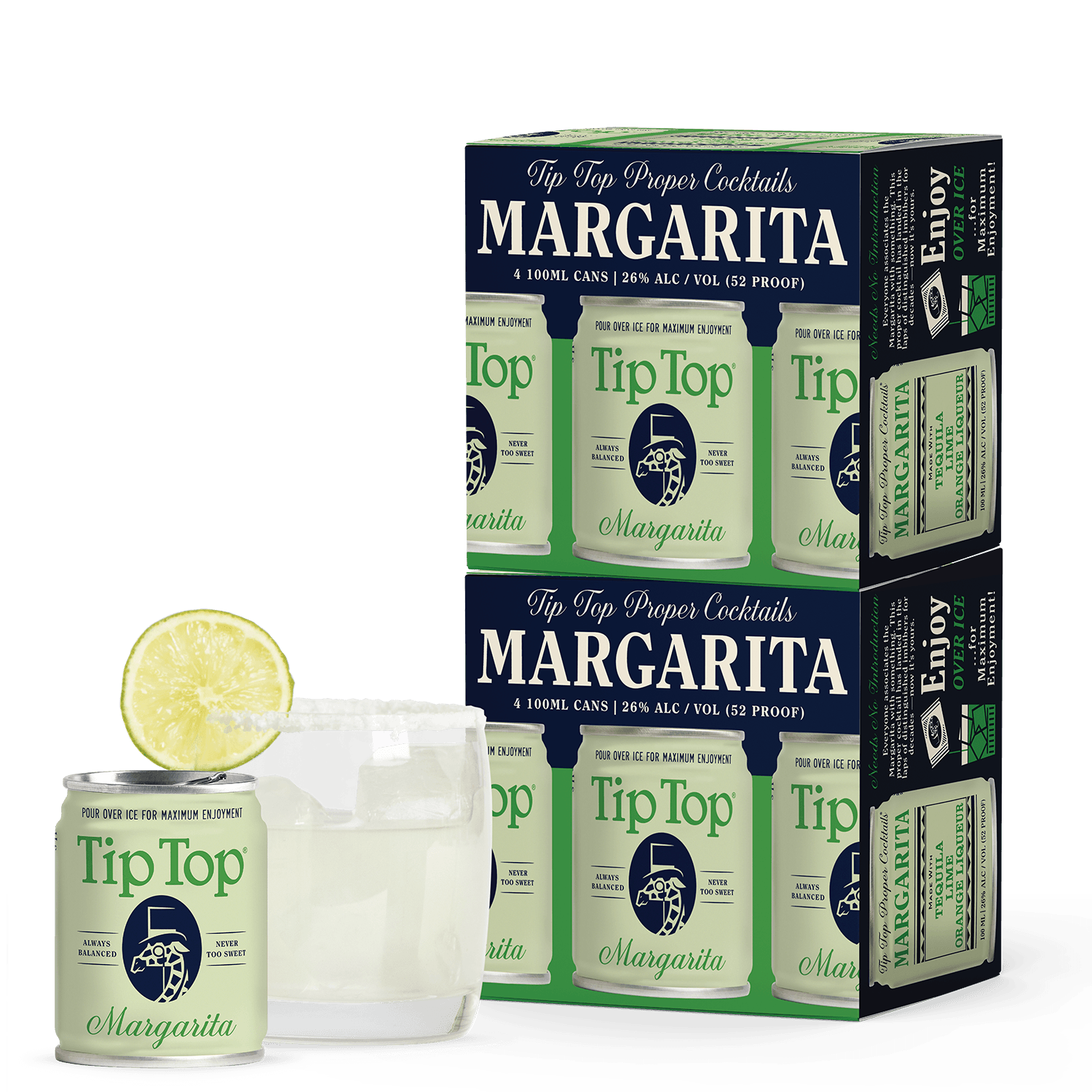TIP TOP MARGARITA 100ML 4PK