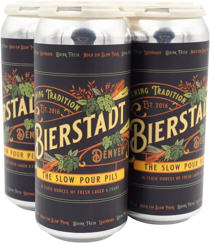 BIERSTADT SLOW POUR PILS 16OZ 4C