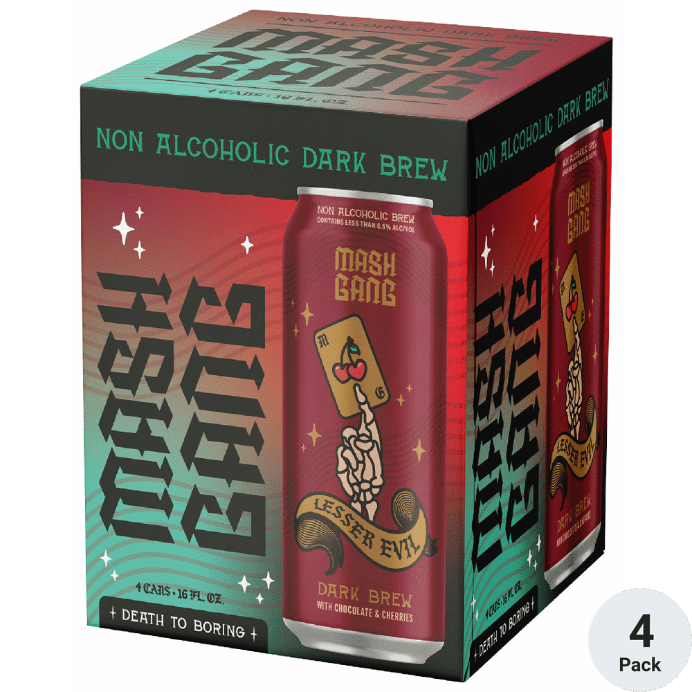 MASH GANG LESSER EVIL CHOCOLATE CHERRY NA DARK 16OZ 4C