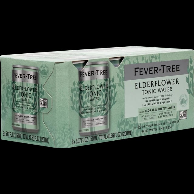 FEVER TREE ELDERFLOWER TONIC 8PK CANS