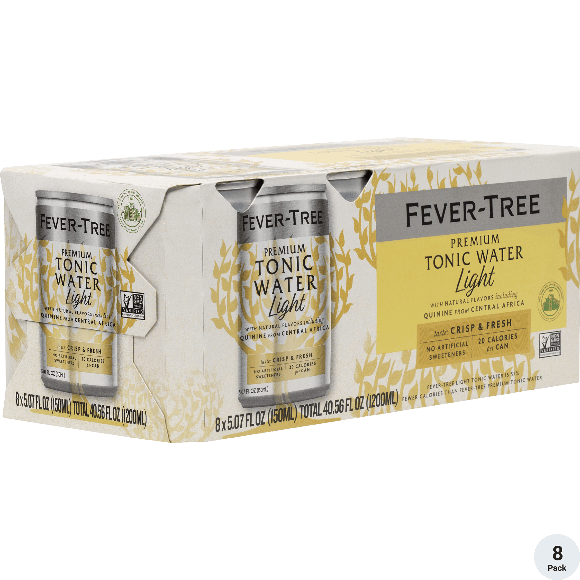 FEVER TREE LIGHT TONIC 8PK CANS