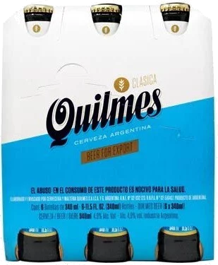 QUILMES CLASICA PALE LAGER 11.5OZ 6PK BTL