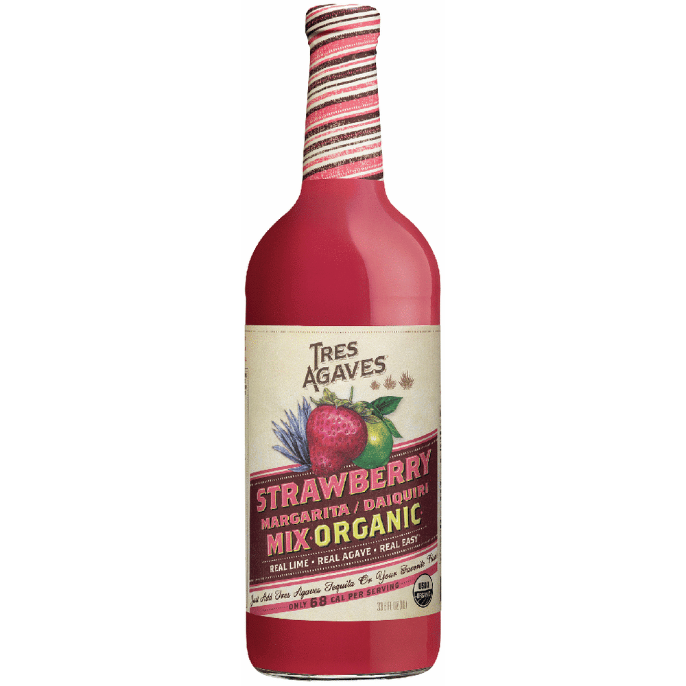 TRES AGAVES STRAWBRY MARG MIX 1L