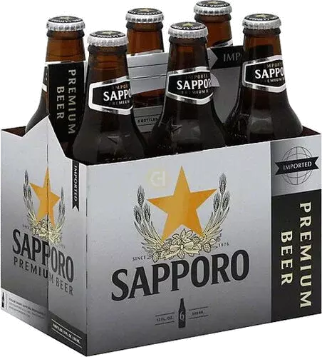 SAPPORO LAGER 6PK BOTTLES