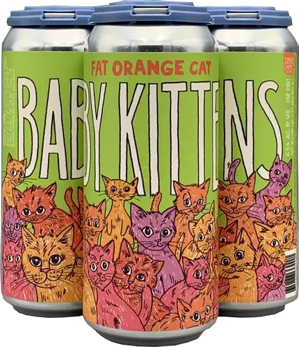 FAT ORANGE CAT BABY KITTENS 16OZ 4PK