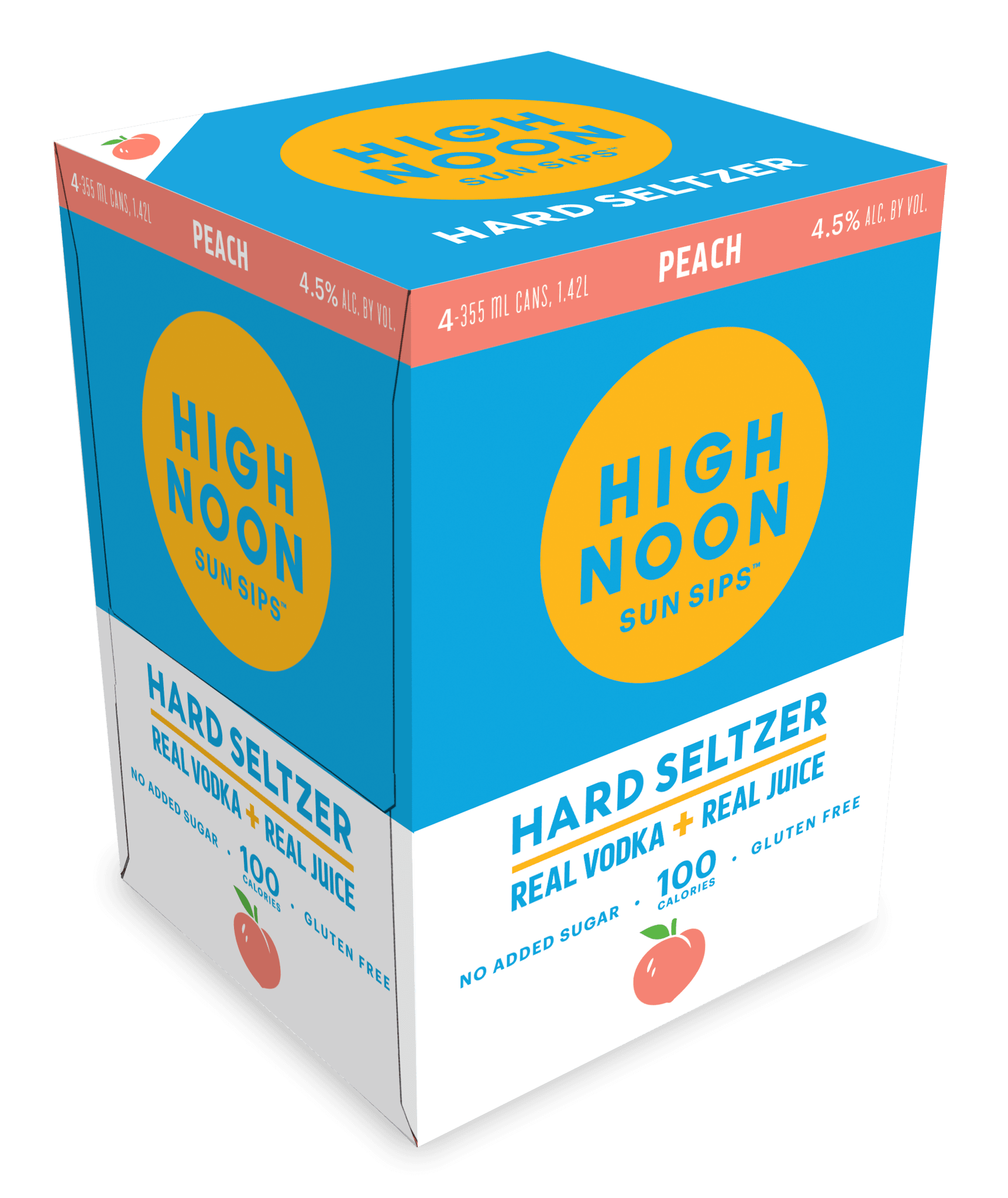 HIGH NOON PEACH 4PK CAN